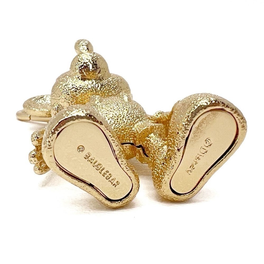 Disney X Baublebar Mickey Mouse Disney Bag Charm Gold Leaf Metal Foil New in Box - Picture 7 of 9